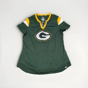 Womans Green Bay Packers Fanatics Branded V-Neck T-Shirt Large - Picture 1 of 5