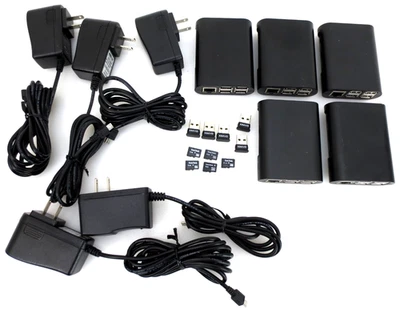 Lot of 5 Raspberry Pi 1 Model B+ v1.2 - 4GB, Enclosure, Power Supply, Bluetooth - Image 1 of 4