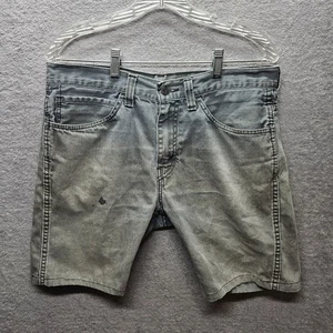 LEVI'S 513 Men's Sz 34 Custom Denim Shorts Tag 34x30 Light Wash Blue - Picture 1 of 11