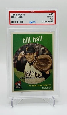 Topps Bill Hall 1959 #49 PSA 7,5 casi nuevo+ Foto 1 de 2