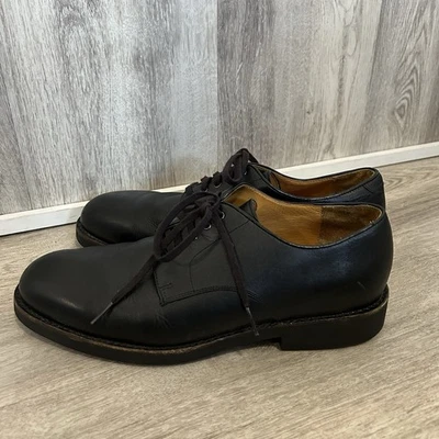 Tênis social Polo Ralph Lauren Oxford Derby masculino 10 preto preppy academia - Imagem 1 de 4