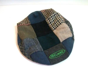 Irish Tweed Flat Cap Patchwork Wool - Afbeelding 1 van 5