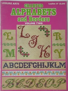 Leisure Arts Leaflet 57 Charted Alphabets and Borders Volume Two - Picture 1 of 3