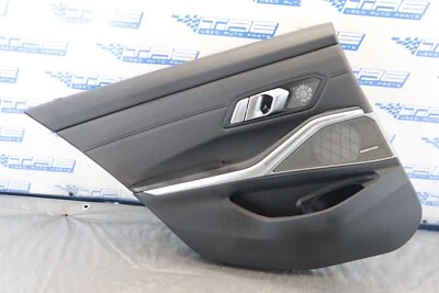 2021 2022 BMW M3 COMPETITION G80 OEM COURO PRETO LH PAINEL DA PORTA TRASEIRA DO MOTORISTA - Imagem 1 de 4