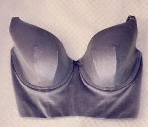 A🩶 Nuevo Sujetador Victorias Secret Bustier Top Mujer 34DDD Brillante Push Up Corsé - Imagen 1 de 8