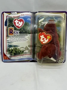 Ty McDonalds Dinosaur Rex RARE/ERRORS Boxed Tyrannosaurus Rex Teenie Beanie Baby - Picture 1 of 3