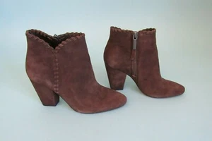 Size: 6.5 1SLATE Brown Suede Slate Ankle Boot High Heel 3.5 inch Side Zip - Bild 1 von 12