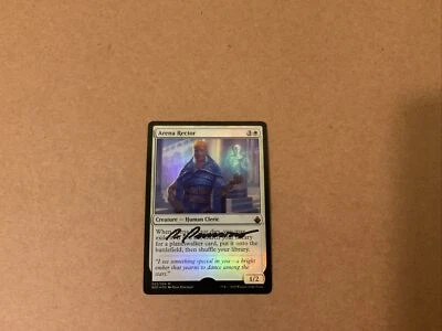 MTG Magic Arena Rector FOIL Signed Sketched Artist Proof Battlebond BBD Pancoast - Image 1 of 2