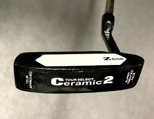 Excellent Tour Select Ceramic 2 Zone Putter/ Offset RH/ Smooth Factory Grip/Golf - Picture 1 of 9