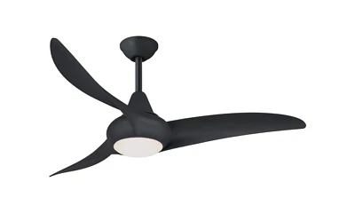 Minka Aire F845-CL Light Wave 44" 3 Blade Indoor LED Ceiling Fan, Remote, Coal - Image 1 of 4