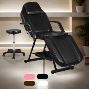 PORIYA 180CM Massage Table Portable Massage Bed 3 Folding Beauty Chair Therapy - Picture 1 of 14