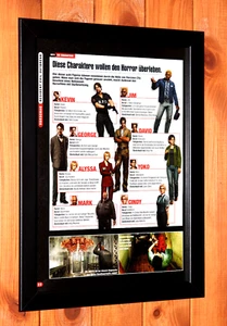 Resident Evil Outbreak Characters ad Capcom Promo Small Poster / Ad Page Framed - Picture 1 of 3