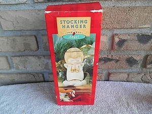 PUNZE SAMMLERSTÜCKE ENGEL WEIHNACHTEN STRUMPF HÄNGER MIT BOX - Bild 1 von 10