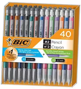 Mechanical Pencil #2 EXTRA SMOOTH, Variety Bulk Pack Of 40, 20 0.5mm With 20 - Picture 1 of 6