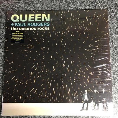 DOUBLE LP QUEEN + PAUL RODGERS THE COSMOS ROCKS 2008 EUROPE 1ST PRESS NEW SEALED - Image 1 of 3