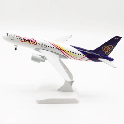 1:350 Diecast Airplane Model Gift Collection 20cm Airbus A320 Thai Smile Airways - Image 1 of 4