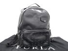 ya11 Furla Leather Studded Backpack Backpack Ladies Black Fa7371