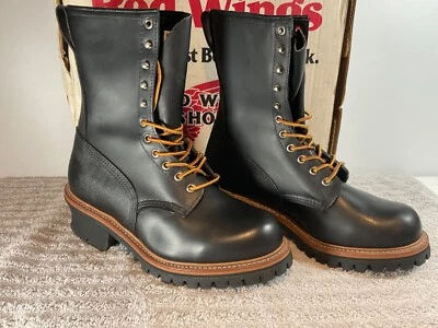 NOS RED WING 699 Vibram Logger Boot Vintage Multiple Sizes Leather USA - Image 1 of 4