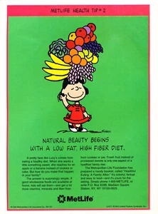 METLIFE MAGAZINE AD #01 RARE 1994 OUT OF PRINT RARE LUCY BY SCHULZ - Picture 1 of 2