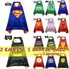 Kinder Jungen Batman Superhelden Umhang Cape Maske Set Cosplay Kostüm Party Neu.