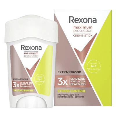 Deo Creme-Stick Rexona Maximum Protection Stress Control Anti Transpirant 96H - Bild 1 von 4