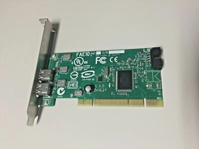 Genuine Dell 0H924H Dual Port IEEE-1394 PCI Firewire card LS2-FAE10 E252809 - Image 1 of 4