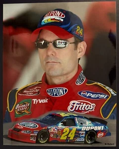 Foto brillante de carreras Jeff Gordon NASCAR Chevy Stock Car #24 color 8x10 sin firmar - Imagen 1 de 1