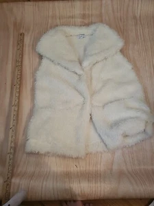Time For Me Sherpa Vest Style Women's Size Large Teddy Fleece Cream Snap Closure - Picture 1 of 15