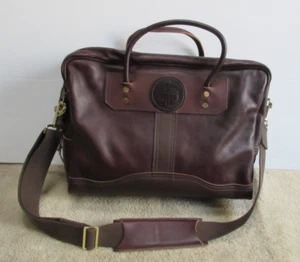 Borsa valigetta vintage Duluth Pack premium in pelle marrone scuro - Foto 1 di 14