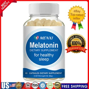 Melatonin Capsules，RELAXIUM SLEEP - Dietary Supplement for Better Sleep 60 Caps - Picture 1 of 14
