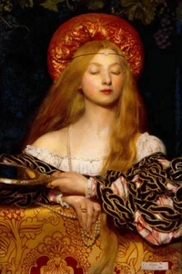 Vanity Frank Cadogan Cowper 1907 Mujer Retrato Pintura Póster Impresión Artística - Imagen 1 de 2