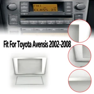 Best Fascia Stereo Radio Bezel Panel Frame Trim Silvery For Toyota Avensis 02-08 - Picture 1 of 1
