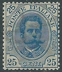 1891-96 REGNO UMBERTO I 25 CENT LUSSO MNH ** - RB15 - Picture 1 of 1