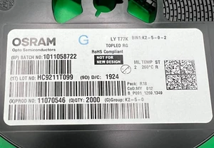 OSRAM LY T77K-J2M1-26-Z LED YELLOW 587nm TOPLED FOLDED LEADS Q65110A2768/ 25 pcs - Picture 1 of 3