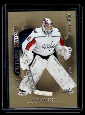 2020-21 SP Authentic Spectrum FX Gold Vitek Vanecek Rookie 03/50 Washington - Image 1 of 2