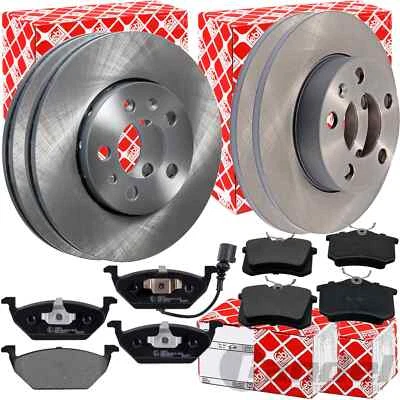 FEBI BREMSSCHEIBEN VORNE + HINTEN passend für VW POLO 6R 6C AUDI A1 8X - Bild 1 von 4