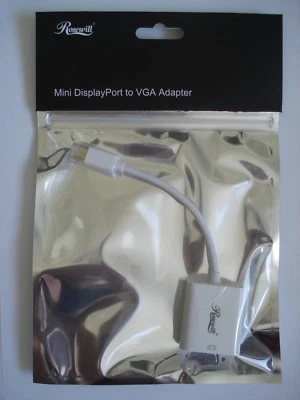 Rosewill RCDC-14038 Mini Display Port Male to VGA Female Adapter 34 AWG, White - Image 1 of 4