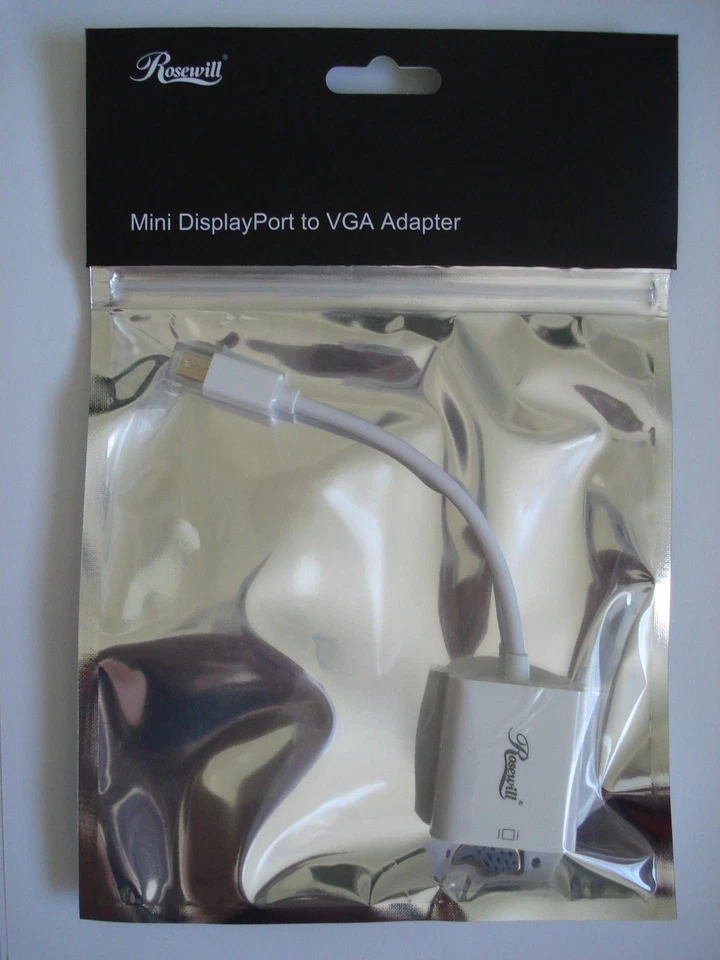 Rosewill RCDC-14038 Mini Display Port Male to VGA Female Adapter 34 AWG, White - Image 1 of 4