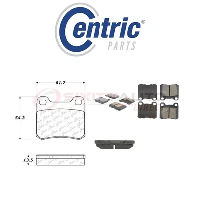 Centric Ceramic Disc Brake Pads w Shims for 1994-1995 Mercedes-Benz C280 xx Foto 1 de 4