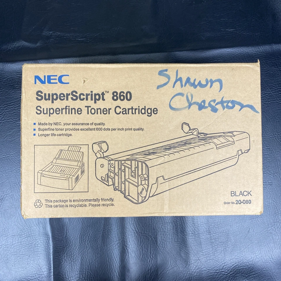 Cartucho de tóner NEC SuperScript 860 Superfine negro 20-080 nuevo sellado Foto 1 de 4