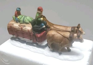 Dept 56 Heritage Village Collection "Ox Sled" #5951-0 In Box Pre-owned - Picture 1 of 10