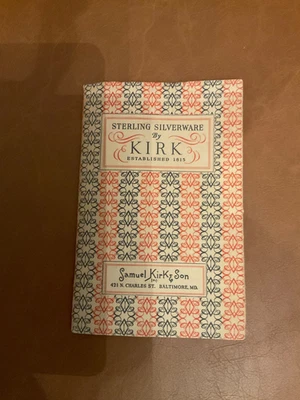 1935 1ª Ed. Catálogo de cubiertos de ley de Kirk America’s Oldest Silversmiths Foto 1 de 4