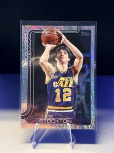 2025-26 Topps JOHN STOCKTON#264 Sandglitter Foil UTAH JAZZ - Picture 1 of 2