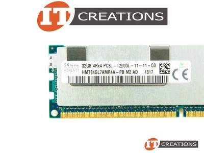 SK HYNIX 32GB PC3L-12800L DDR3-1600 LOAD REDUCED MEMORY LRDIMM HMT84GL7AMR4A-PB - Image 1 of 2