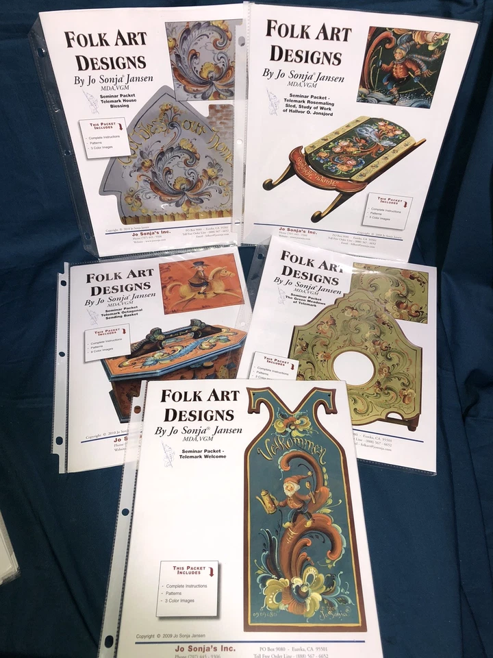 Jo Sonja Lot Of 5 - Telemark Seminar Instruction Packets - Image 1 of 4