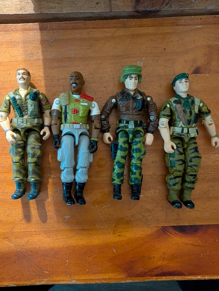 GI Joe ARAH LOT Gen Hawk ; Roadblock V2 1986; Falcon; Footloose - Image 1 of 4
