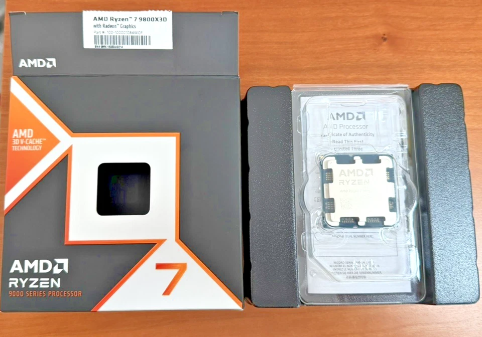 AMD RYZEN ™ 7 9800X 3D Desktop Processor 8-core/16-thread, 5.2 GHz, 104 MB Cache - Image 1 of 4