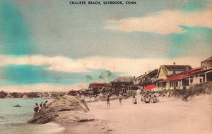 Chalker Beach in Saybrook CT Connecticut Postcard - Picture 1 of 2