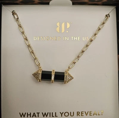 Bomb Party Untamed Necklace Gold Plating Wispered Growl NK57008 NEW - Image 1 of 3