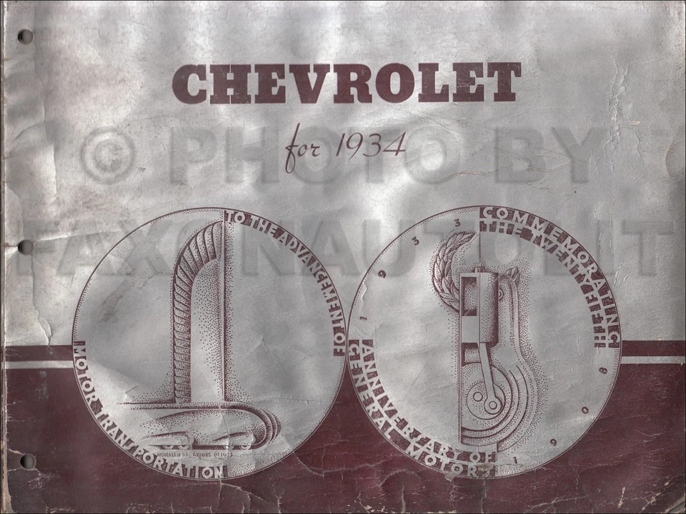 Chevrolet Master Car 1934 color y tapicería concesionario álbum usado Foto 1 de 2